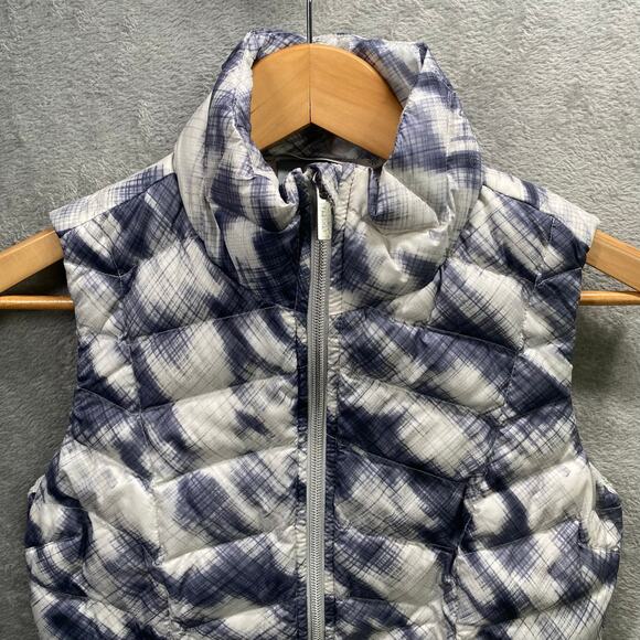 Athleta‎ Vest XXS Quilted Puffer Goose Down Zip Up Outdoor Athletic Lightweight - Picture 4 of 11